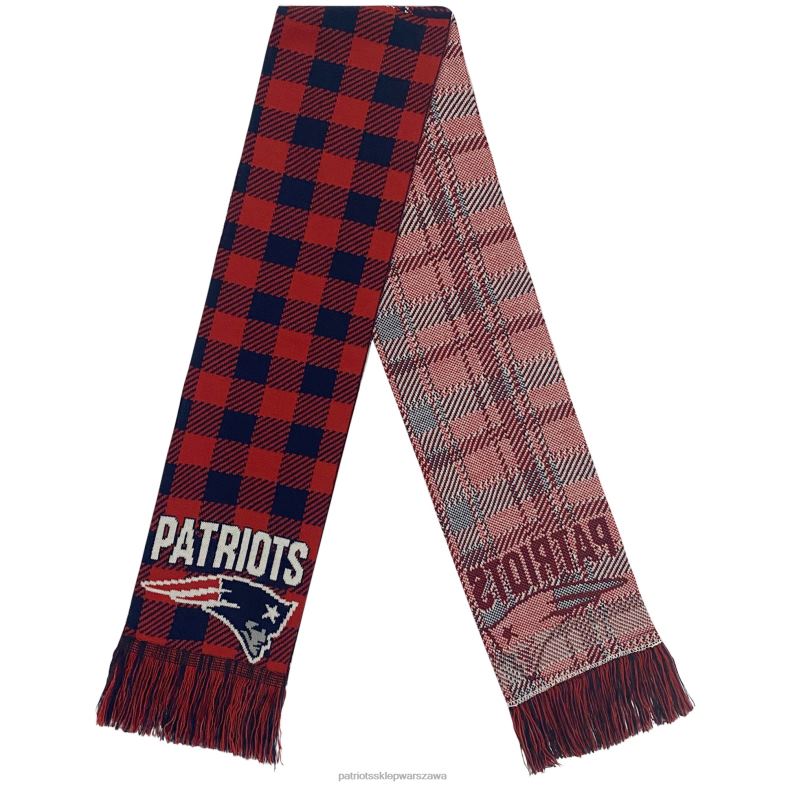 Patriots Jersey kobiety Szalik Foco w kolorowe bloki w kratę Akcesoria 6RBB2169