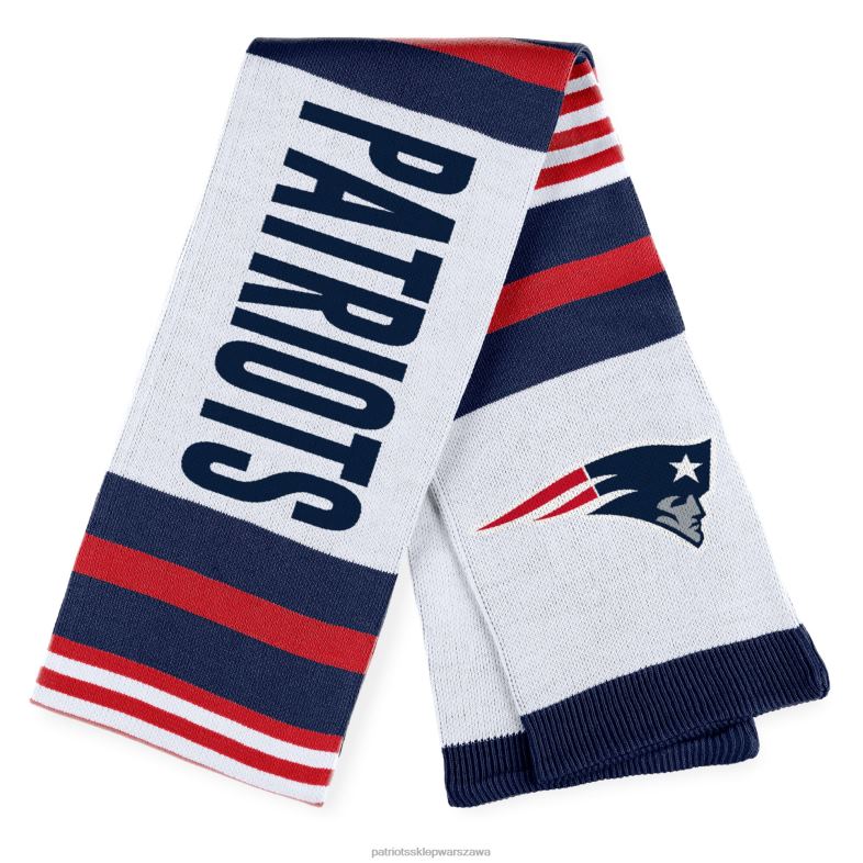 Patriots Jersey kobiety wear by erin andrews żakardowy szalik w paski Akcesoria 6RBB2214