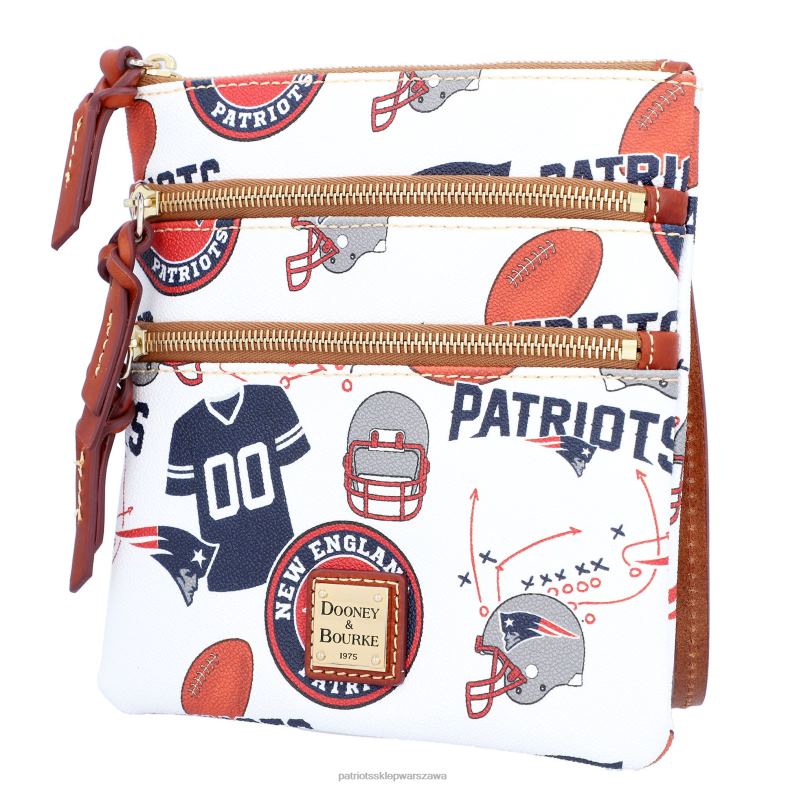 Patriots Jersey kobiety Dooney & bourke torba na ramię z potrójnym zamkiem błyskawicznym Akcesoria 6RBB2181