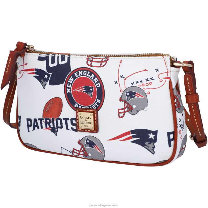 Patriots Jersey kobiety dooney & bourke gameday lexi przez ramię z małym etui na monety Akcesoria 6RBB2156