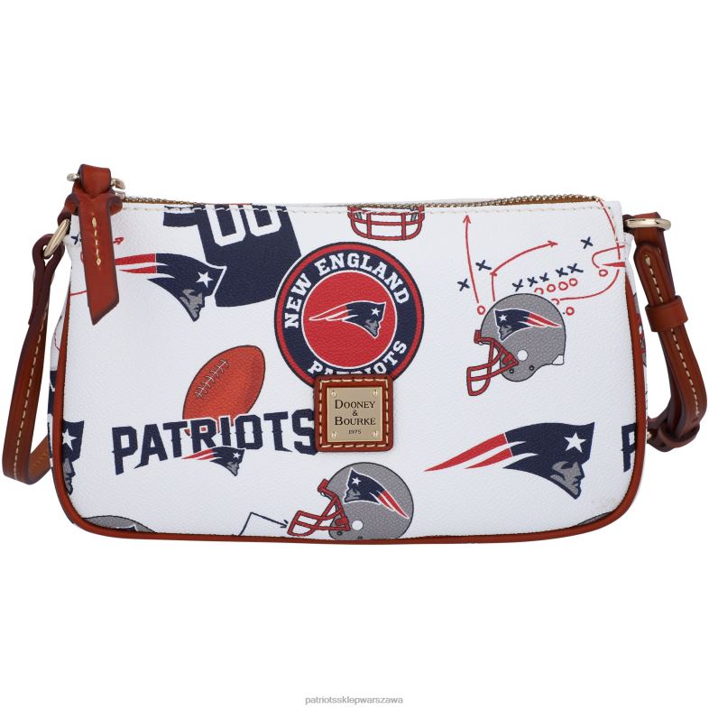 Patriots Jersey kobiety dooney & bourke gameday lexi przez ramię z małym etui na monety Akcesoria 6RBB2156