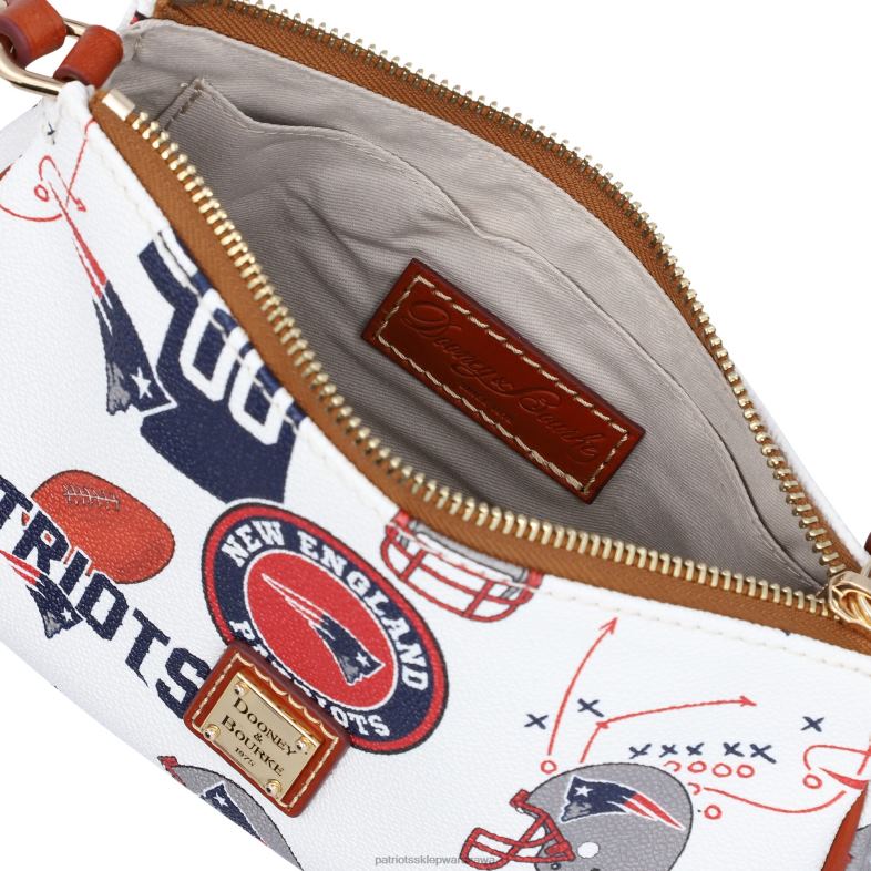Patriots Jersey kobiety dooney & bourke gameday lexi przez ramię z małym etui na monety Akcesoria 6RBB2156