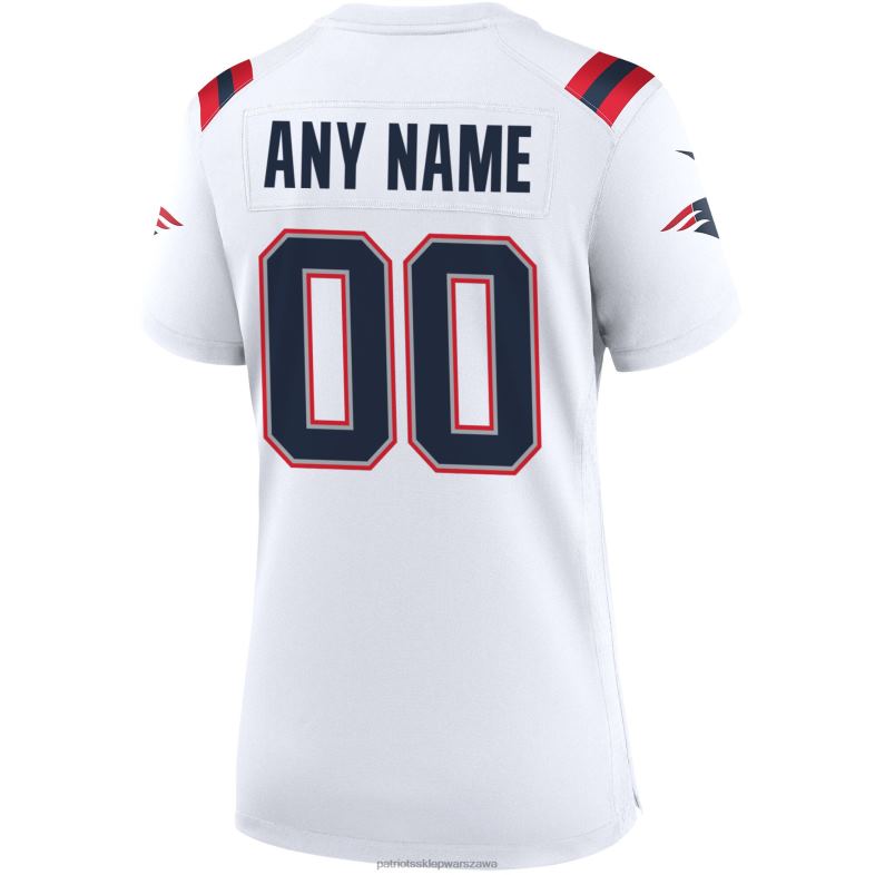 Patriots Jersey kobiety Biała koszulka meczowa firmy Nike odzież 6RBB1174