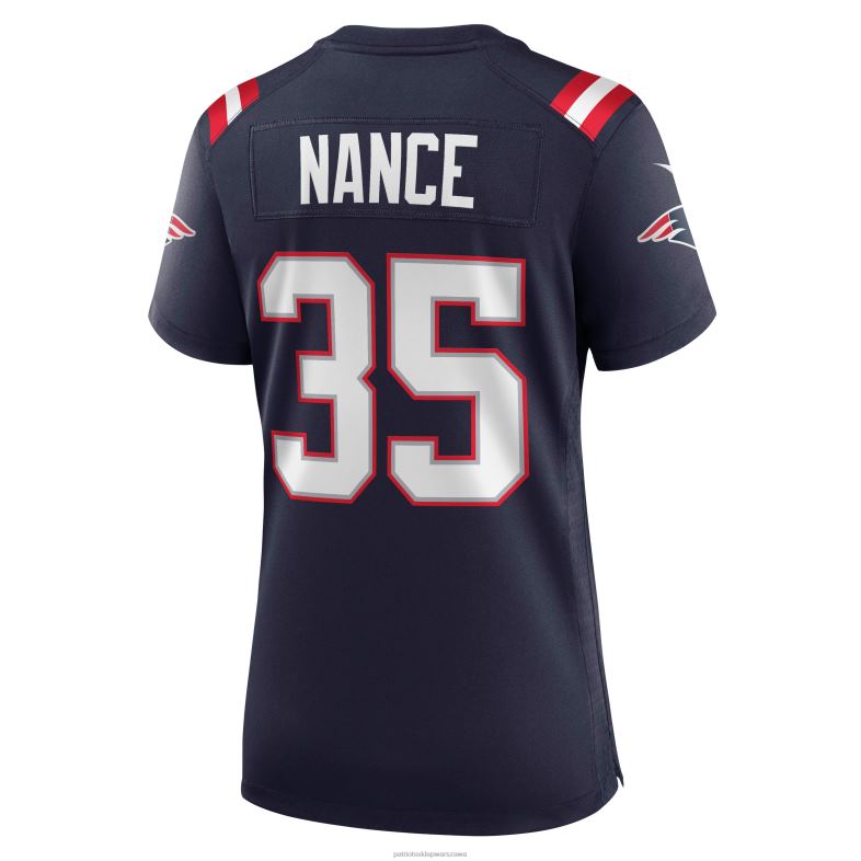 Patriots Jersey kobiety Granatowa koszulka emerytowanego gracza nike jim nance odzież 6RBB1157