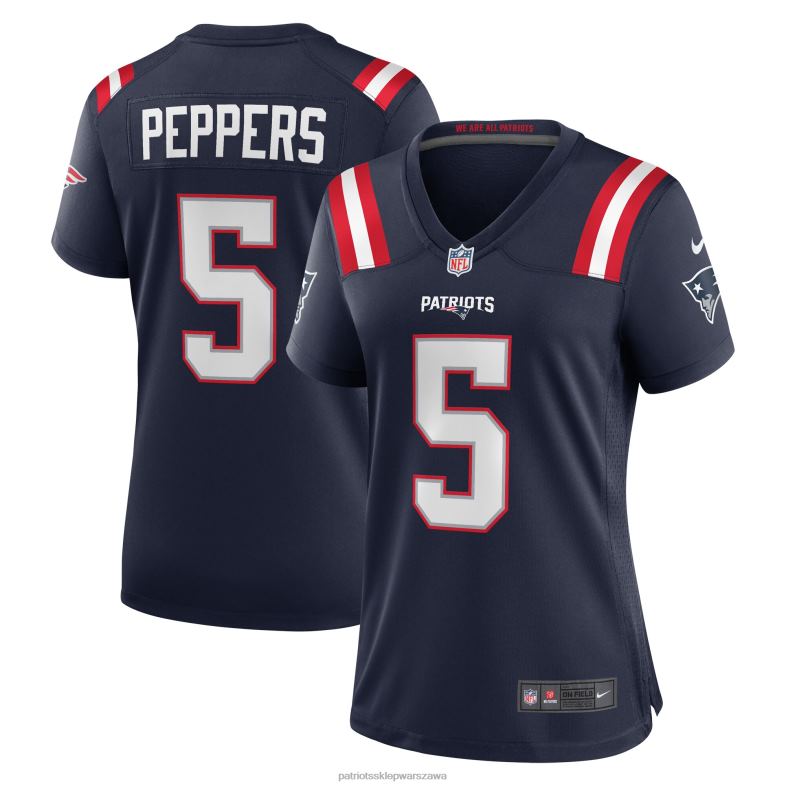 Patriots Jersey kobiety Granatowa koszulka gracza Nike Jabrill Peppers odzież 6RBB1190