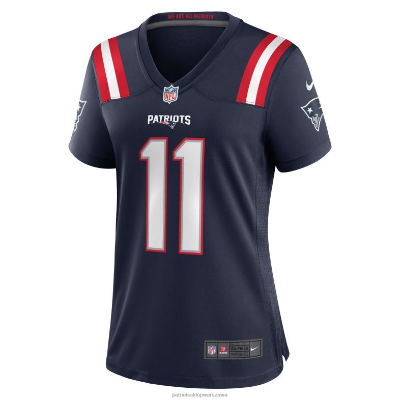 Patriots Jersey kobiety Granatowa koszulka gracza Nike Tyquan Thornton odzież 6RBB1233
