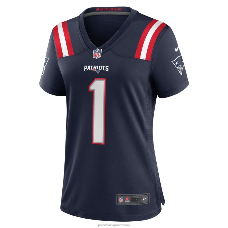 Patriots Jersey kobiety Granatowa koszulka meczowa Nike Number 1 Mom odzież 6RBB1175