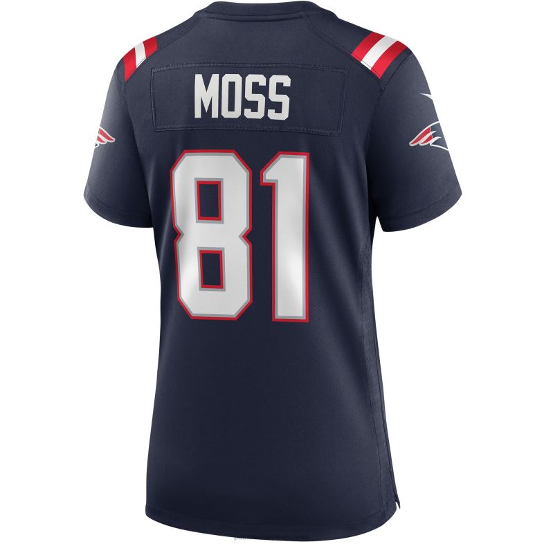 Patriots Jersey kobiety Granatowa koszulka meczowa nike randy moss dla emerytowanego gracza odzież 6RBB1135