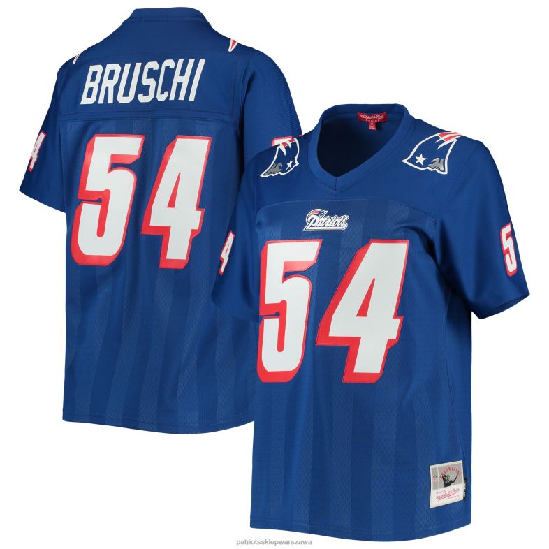 Patriots Jersey kobiety Replika koszulki gracza Mitchell & Ness Tedy Bruschi Royal Legacy odzież 6RBB1199