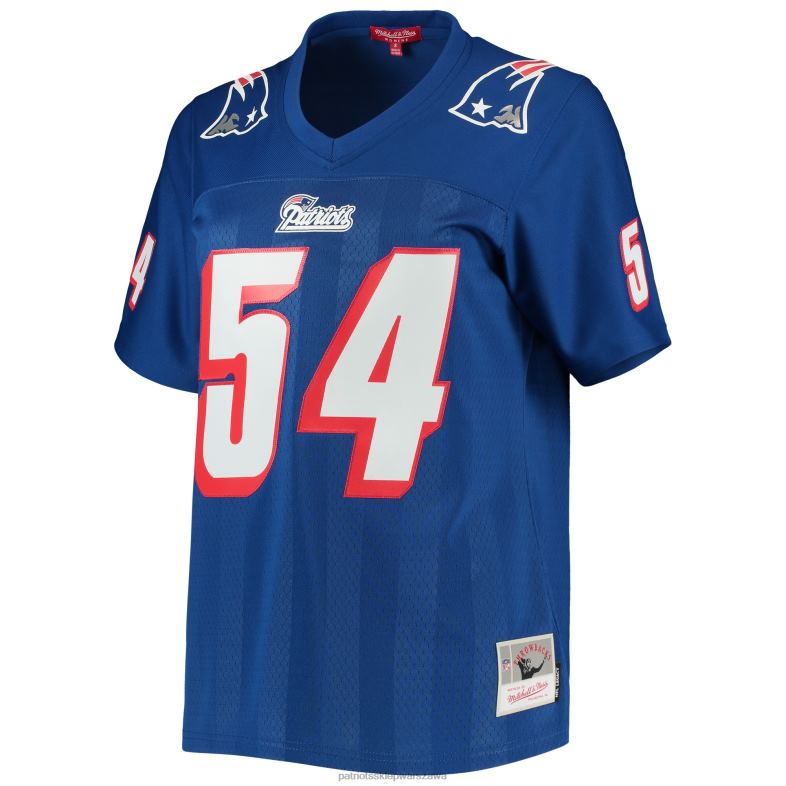 Patriots Jersey kobiety Replika koszulki gracza Mitchell & Ness Tedy Bruschi Royal Legacy odzież 6RBB1199