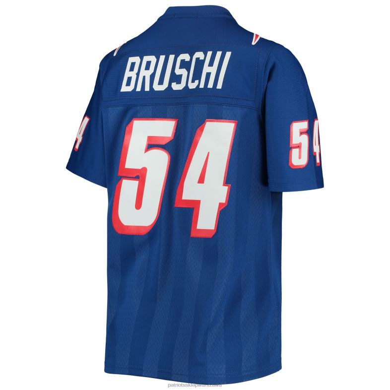Patriots Jersey kobiety Replika koszulki gracza Mitchell & Ness Tedy Bruschi Royal Legacy odzież 6RBB1199