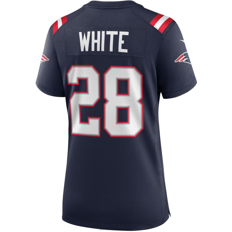 Patriots Jersey kobiety biała granatowa koszulka meczowa nike james odzież 6RBB1133