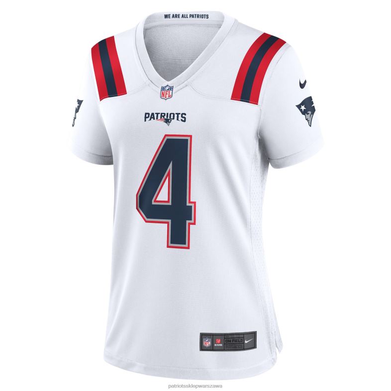 Patriots Jersey kobiety biała koszulka gracza nike bailey zappe odzież 6RBB1222