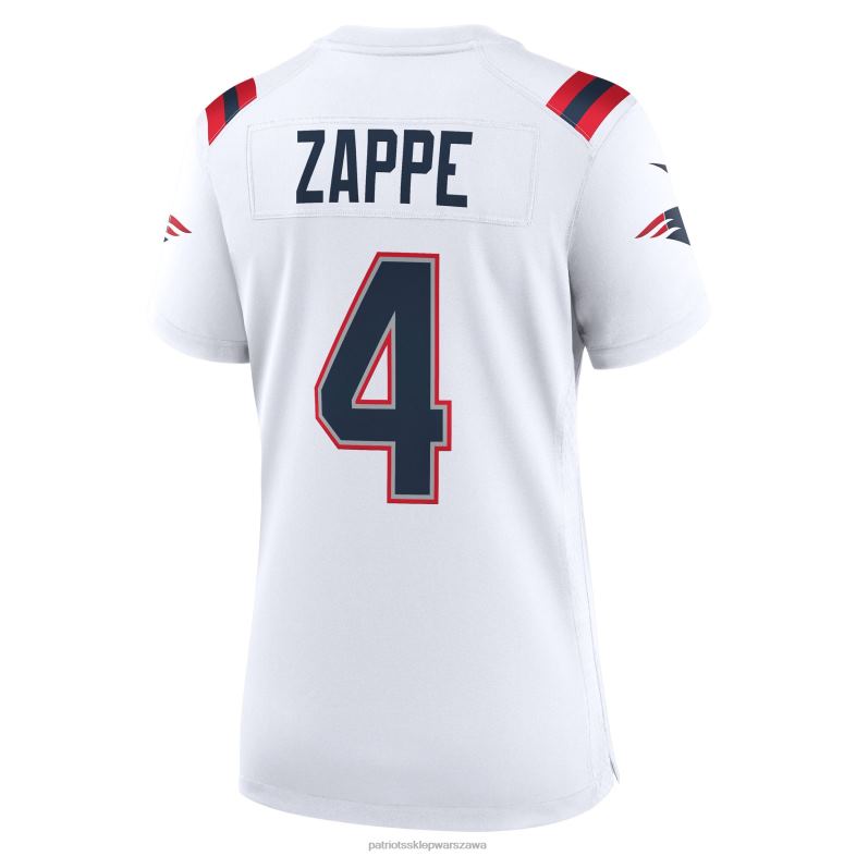 Patriots Jersey kobiety biała koszulka gracza nike bailey zappe odzież 6RBB1222