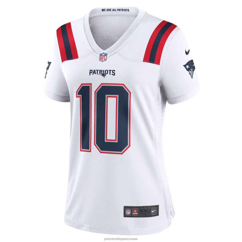 Patriots Jersey kobiety biała koszulka meczowa nike mac jones odzież 6RBB1184