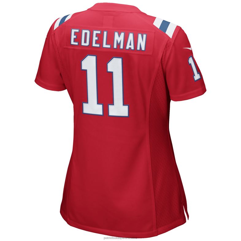 Patriots Jersey kobiety czerwona koszulka meczowa nike julian edelman odzież 6RBB1185