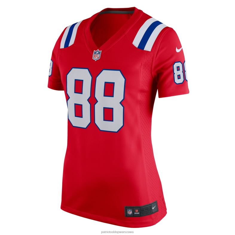 Patriots Jersey kobiety czerwona koszulka meczowa nike mike gesicki odzież 6RBB1187