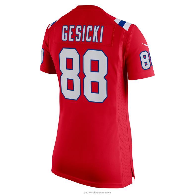 Patriots Jersey kobiety czerwona koszulka meczowa nike mike gesicki odzież 6RBB1187