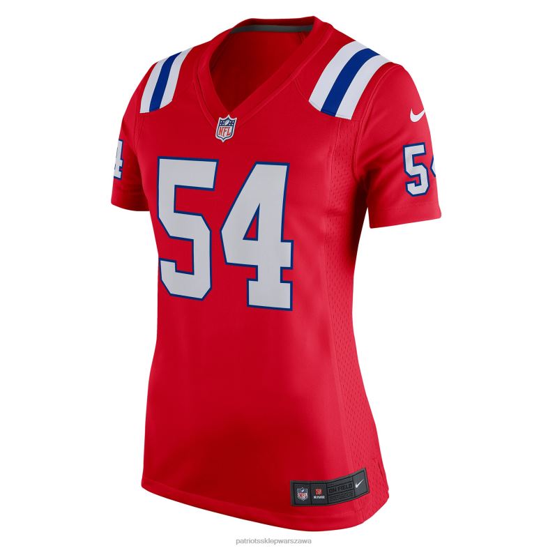 Patriots Jersey kobiety czerwona koszulka meczowa nike tedy bruschi odzież 6RBB1162