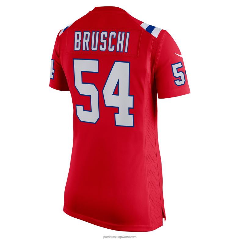 Patriots Jersey kobiety czerwona koszulka meczowa nike tedy bruschi odzież 6RBB1162