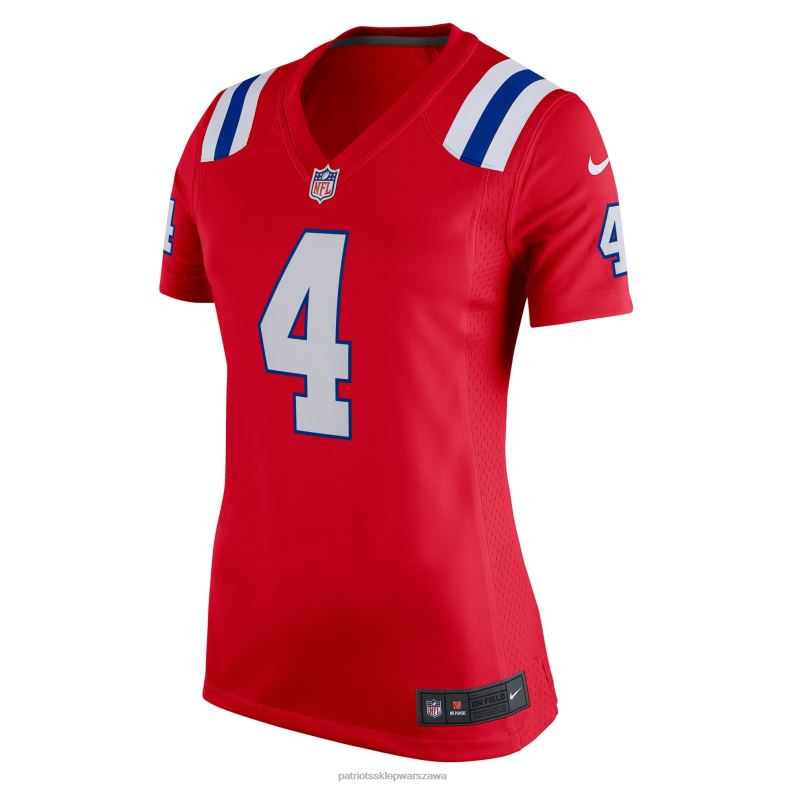 Patriots Jersey kobiety czerwona koszulka nike bailey zappe dla alternatywnego gracza odzież 6RBB1223