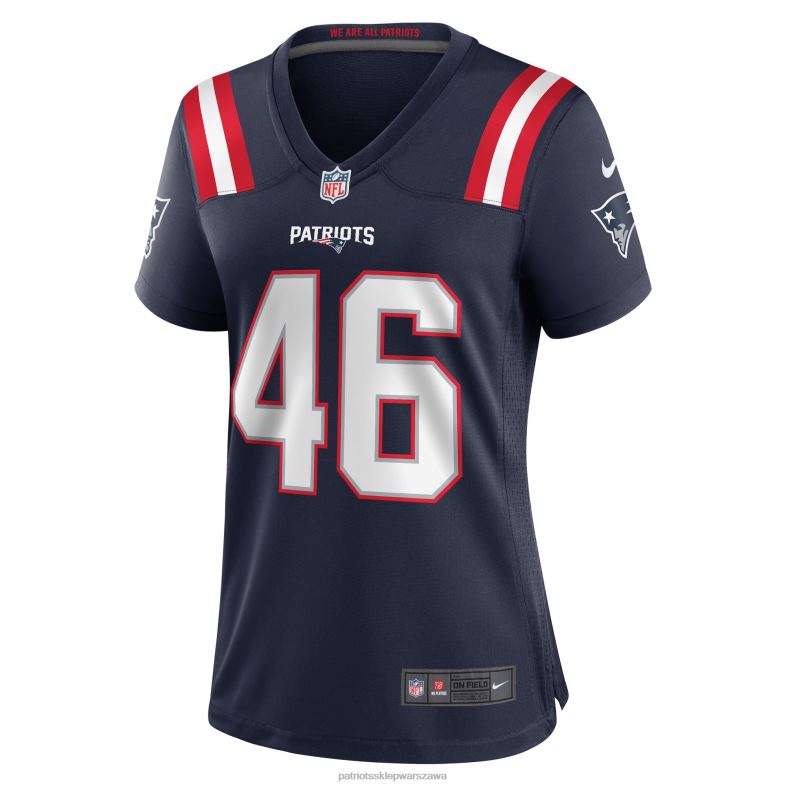 Patriots Jersey kobiety granatowa koszulka gracza domowego nike tucker addton odzież 6RBB1129
