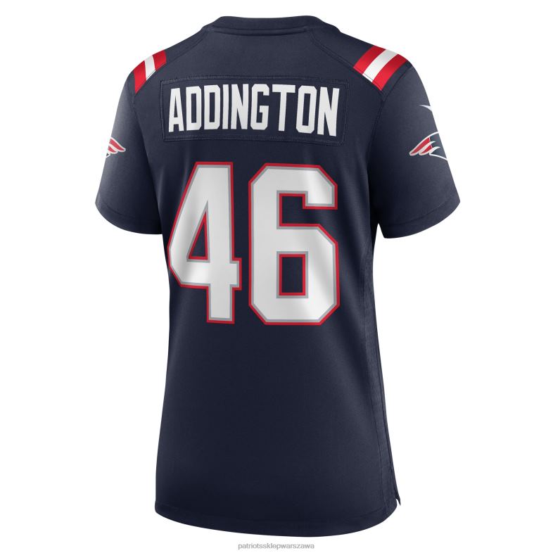 Patriots Jersey kobiety granatowa koszulka gracza domowego nike tucker addton odzież 6RBB1129