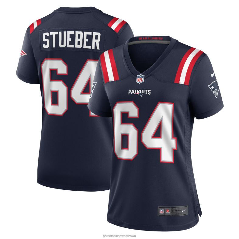 Patriots Jersey kobiety granatowa koszulka gracza nike andrew stueber odzież 6RBB1115