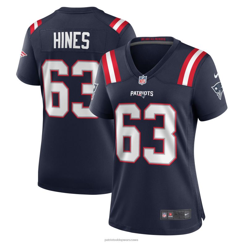 Patriots Jersey kobiety granatowa koszulka gracza nike chasen hines odzież 6RBB1236