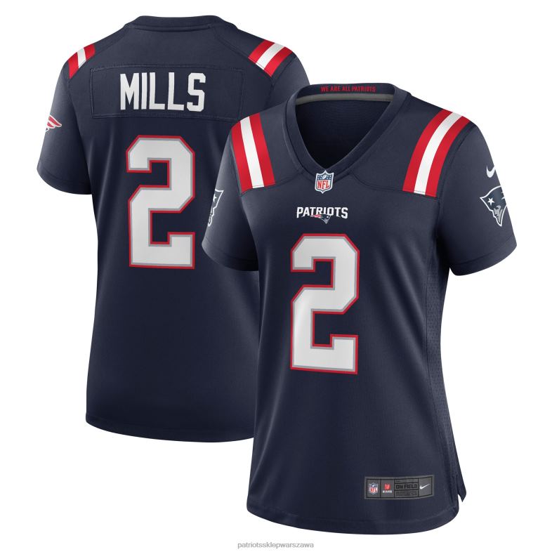 Patriots Jersey kobiety granatowa koszulka gracza nike jalen mills odzież 6RBB1219
