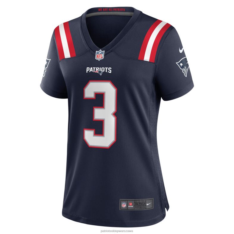 Patriots Jersey kobiety granatowa koszulka gracza nike james robinson odzież 6RBB1203