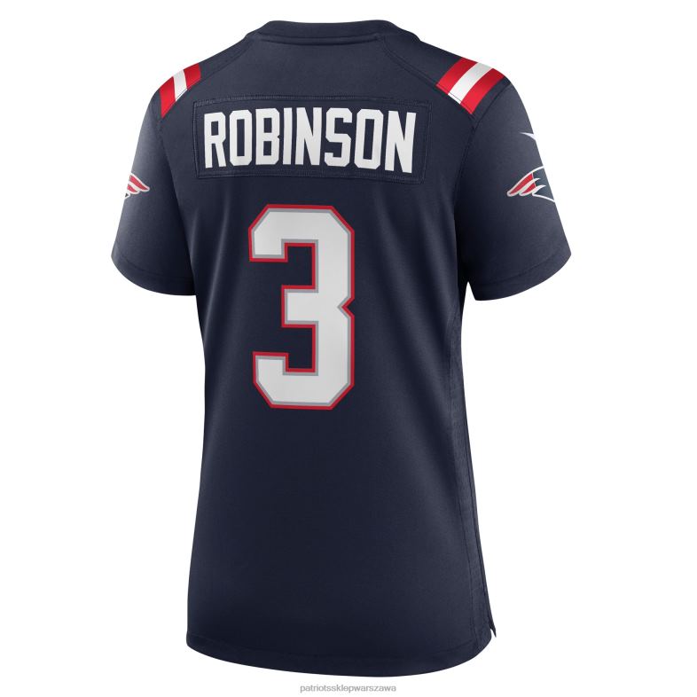 Patriots Jersey kobiety granatowa koszulka gracza nike james robinson odzież 6RBB1203