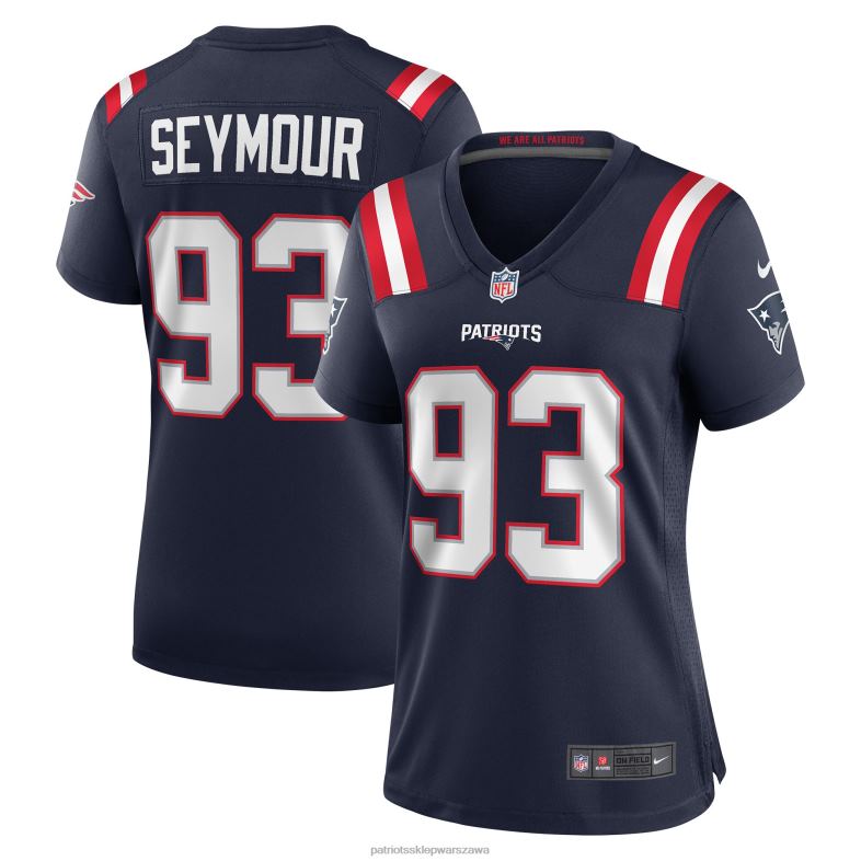 Patriots Jersey kobiety granatowa koszulka meczowa emerytowanego gracza nike richard seymour odzież 6RBB1226