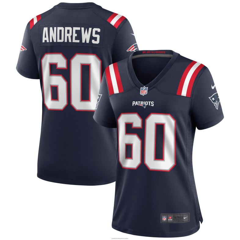 Patriots Jersey kobiety granatowa koszulka meczowa nike david andrews odzież 6RBB1140