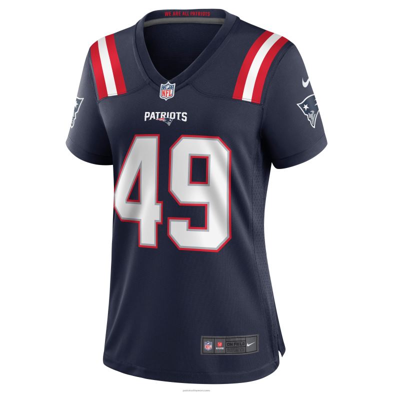 Patriots Jersey kobiety granatowa koszulka meczowa nike joe cardona odzież 6RBB1152
