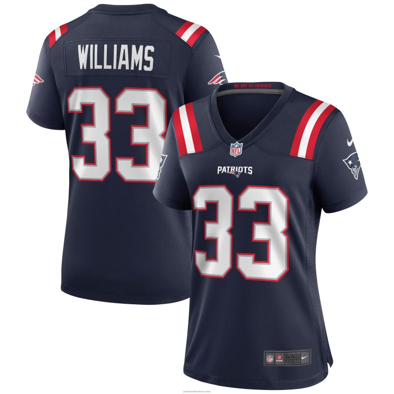 Patriots Jersey kobiety granatowa koszulka meczowa nike joejuan williams odzież 6RBB1150