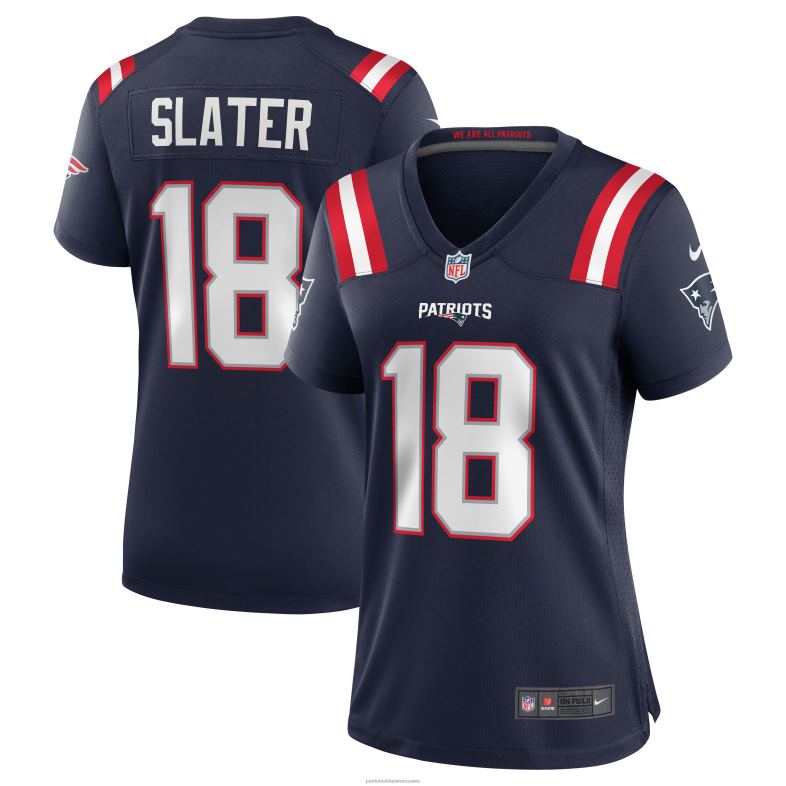 Patriots Jersey kobiety granatowa koszulka meczowa nike matthew slater odzież 6RBB1186