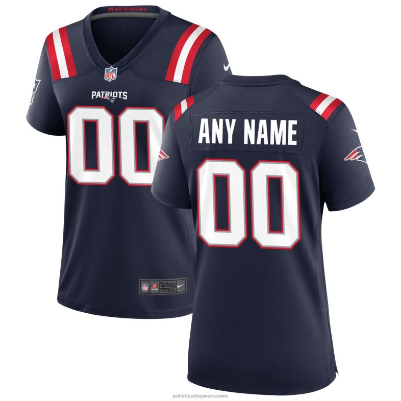 Patriots Jersey kobiety granatowa koszulka na zamówienie Nike odzież 6RBB1172