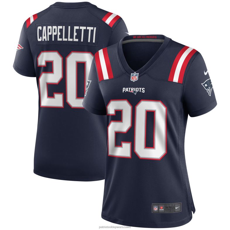 Patriots Jersey kobiety granatowa koszulka nike gino cappelletti dla emerytowanego gracza odzież 6RBB1143