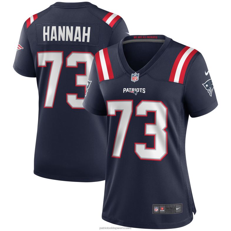 Patriots Jersey kobiety granatowa koszulka nike john hannah dla emerytowanego zawodnika odzież 6RBB1146