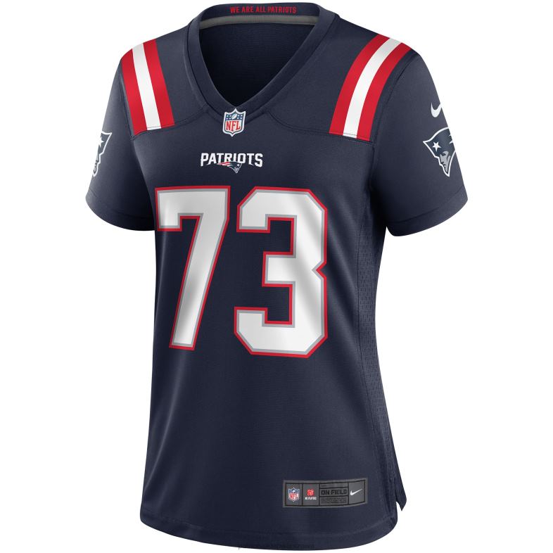 Patriots Jersey kobiety granatowa koszulka nike john hannah dla emerytowanego zawodnika odzież 6RBB1146