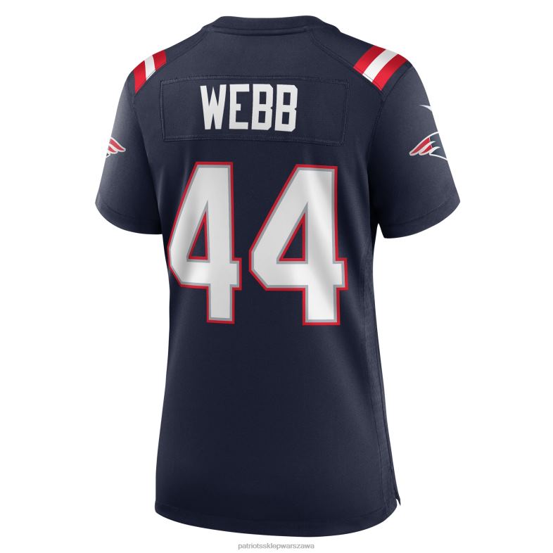 Patriots Jersey kobiety granatowa koszulka nike raleigh webb do gry domowej odzież 6RBB1121