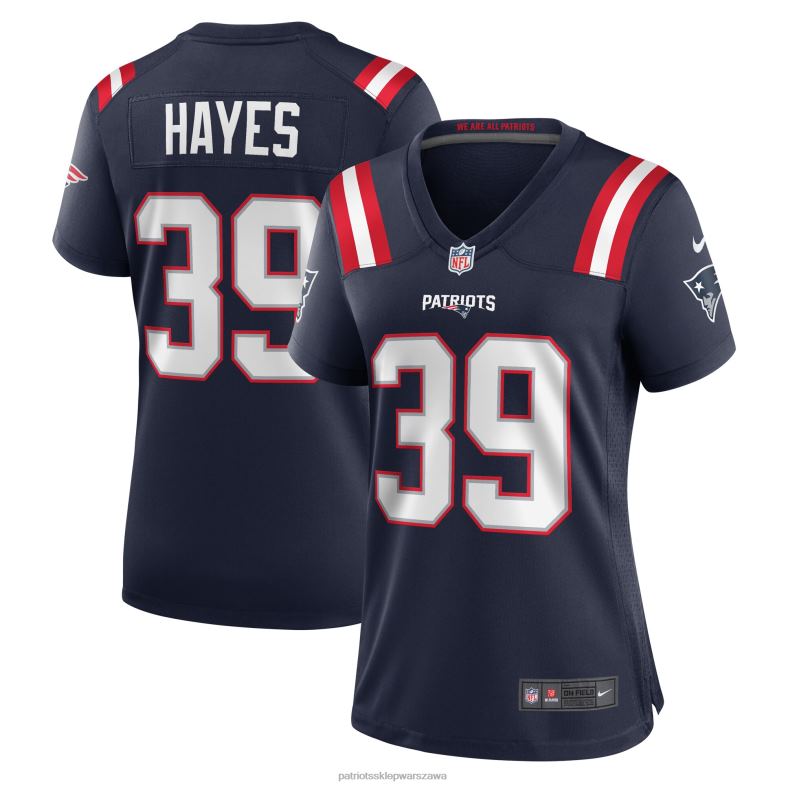 Patriots Jersey kobiety granatowa koszulka nike tae hayes do gry domowej odzież 6RBB1124