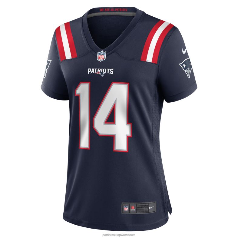 Patriots Jersey kobiety granatowa koszulka nike tristan vizcaino do gry domowej odzież 6RBB1125