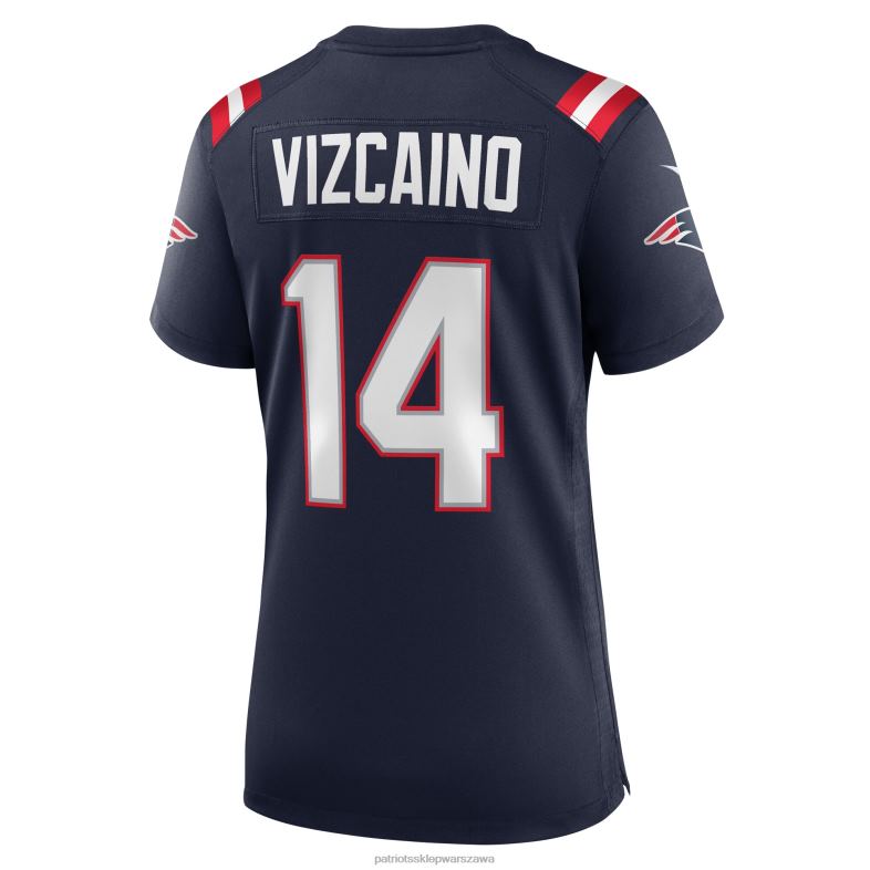 Patriots Jersey kobiety granatowa koszulka nike tristan vizcaino do gry domowej odzież 6RBB1125
