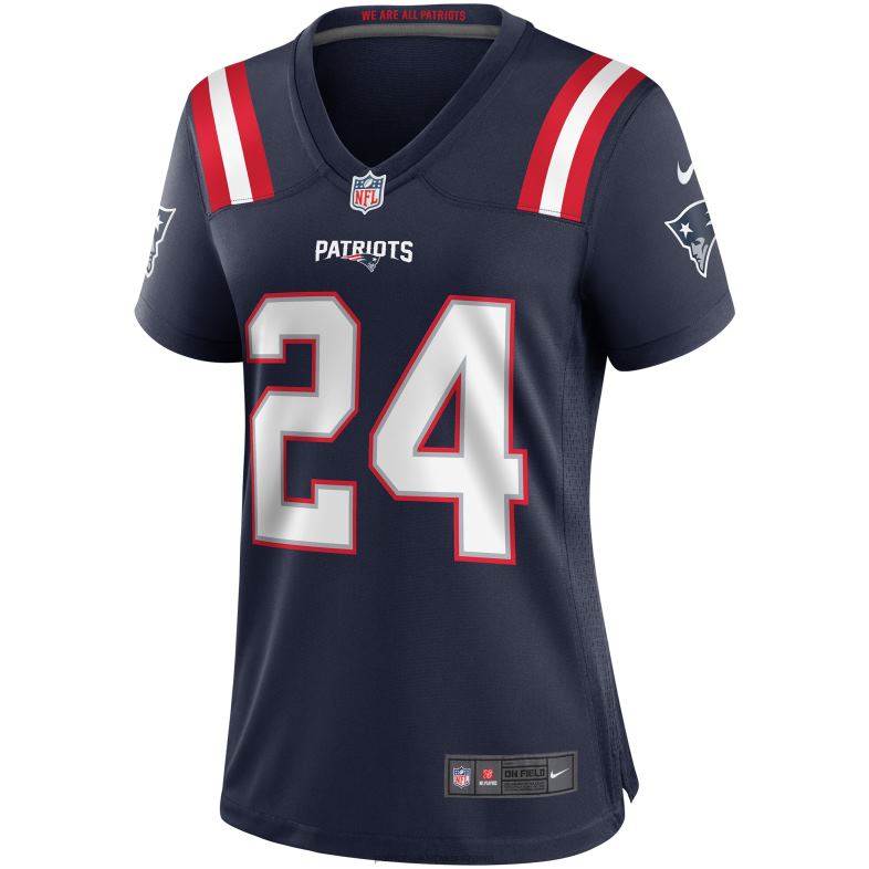 Patriots Jersey kobiety koszulka nike ty law navy dla emerytowanego gracza odzież 6RBB1209