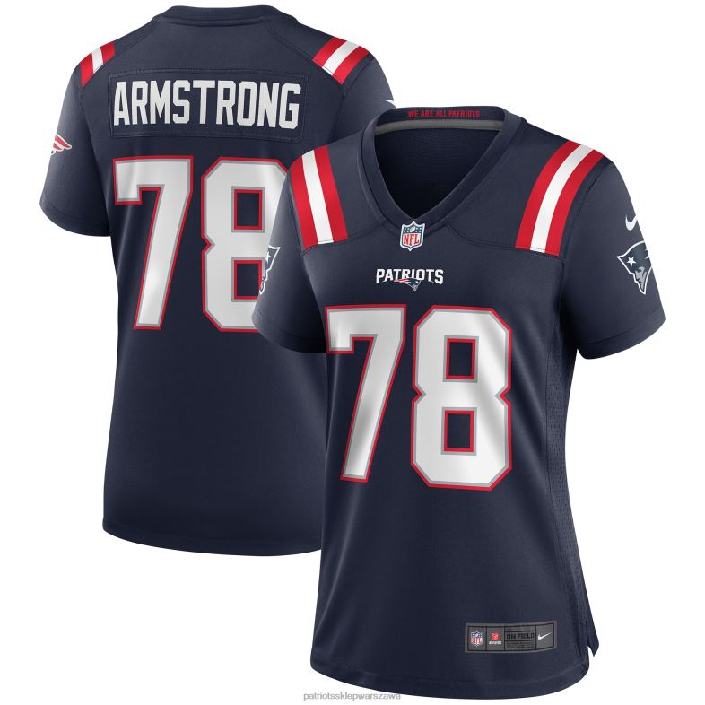 Patriots Jersey kobiety nike bruce armstrong granatowa koszulka emerytowanego gracza odzież 6RBB1148