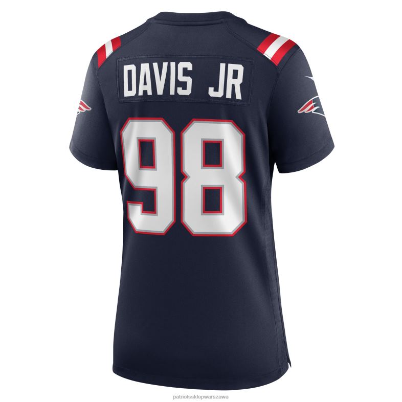 Patriots Jersey kobiety nike carl davis jr. granatowa koszulka gracza odzież 6RBB1237