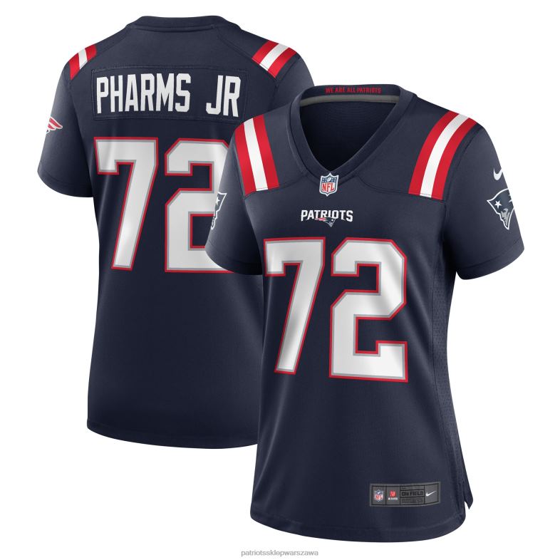 Patriots Jersey kobiety nike jeremiah pharms jr. granatowa koszulka gracza odzież 6RBB1120
