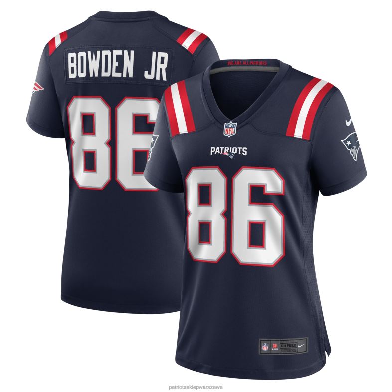 Patriots Jersey kobiety nike lynn bowden jr. granatowa koszulka gracza domowego odzież 6RBB1127